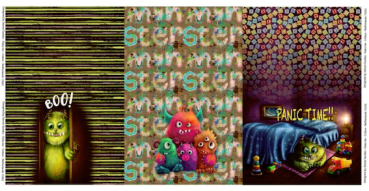 Preview: Jersey Baumwolle Monster von Stenzo - Panel